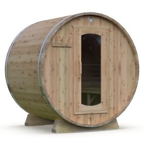 3 person barrel sauna