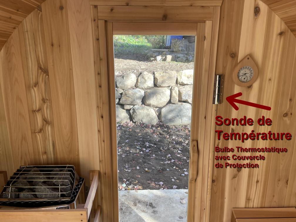 Sonde Temperature Sauna Baril Panoramique