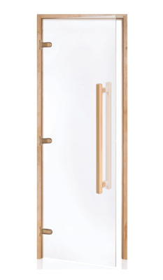 Sauna Door with Long Handle - Clear Glass